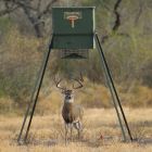 Texas Hunter 650 lb. Wildlife Trophy Feeder with 8-foot Extension Legs