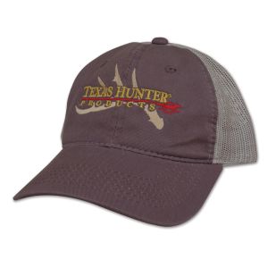 Texas Hunter Brown Mesh Back Cap with Antler Embroidery