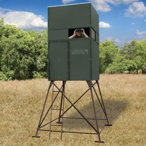 Texas Hunter Products 4' x 4' Deer Blind with 4-foot Powder-coated Steel Tower