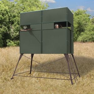 Texas Hunter Products Original 4’ x 8’ Double 4’ Tower Blind