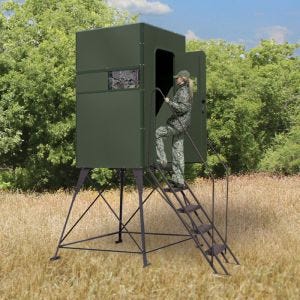 Xtreme 4’ Tower Blind 4’ x 4’ Single Deer Stand by Texas Hunter Products