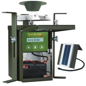 Texas Hunter Products 6 Volt Wildlife Game Feeder Kit with Battery and Solar Charger